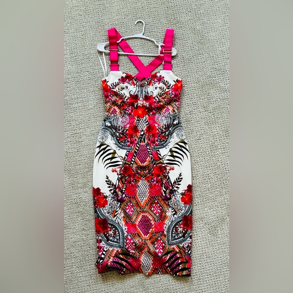 NWOT - Ted Baker Kloeey Strappy Bodycon Dress - US Size 6 - Picture 9 of 14